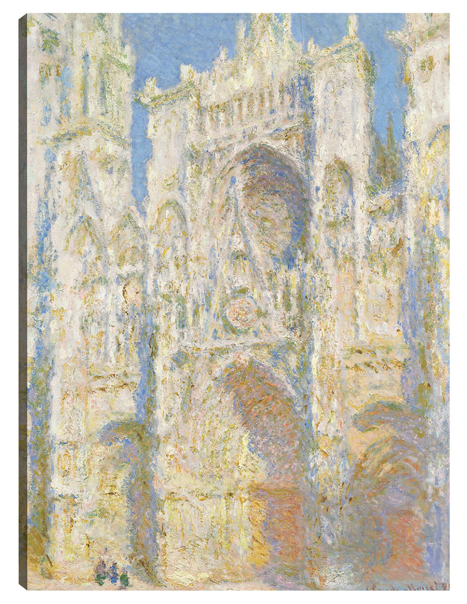 Foto 1 | Cuadro Decorativo - Catedral De Rouen, Fachada Oeste, Luz Del Sol (1894)- Claude Monet - Ciudades - 77x102 - Fine Art Tj