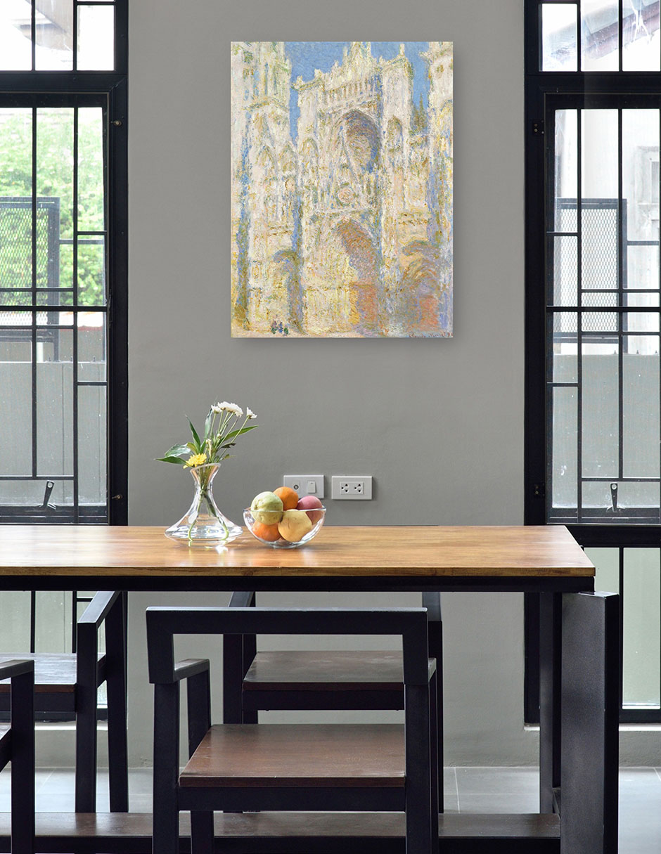Foto 5 pulgar | Cuadro Decorativo - Catedral De Rouen, Fachada Oeste, Luz Del Sol (1894)- Claude Monet - Ciudades - 77x102 - Fine Art Tj