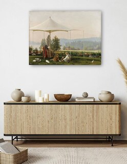 Foto 5 | Cuadro Decorativo - En El Jardín De Haminalahti (1856 - 1857)- Ferdinand Von Wright - Religión - 28x36 - Fine Art Tj