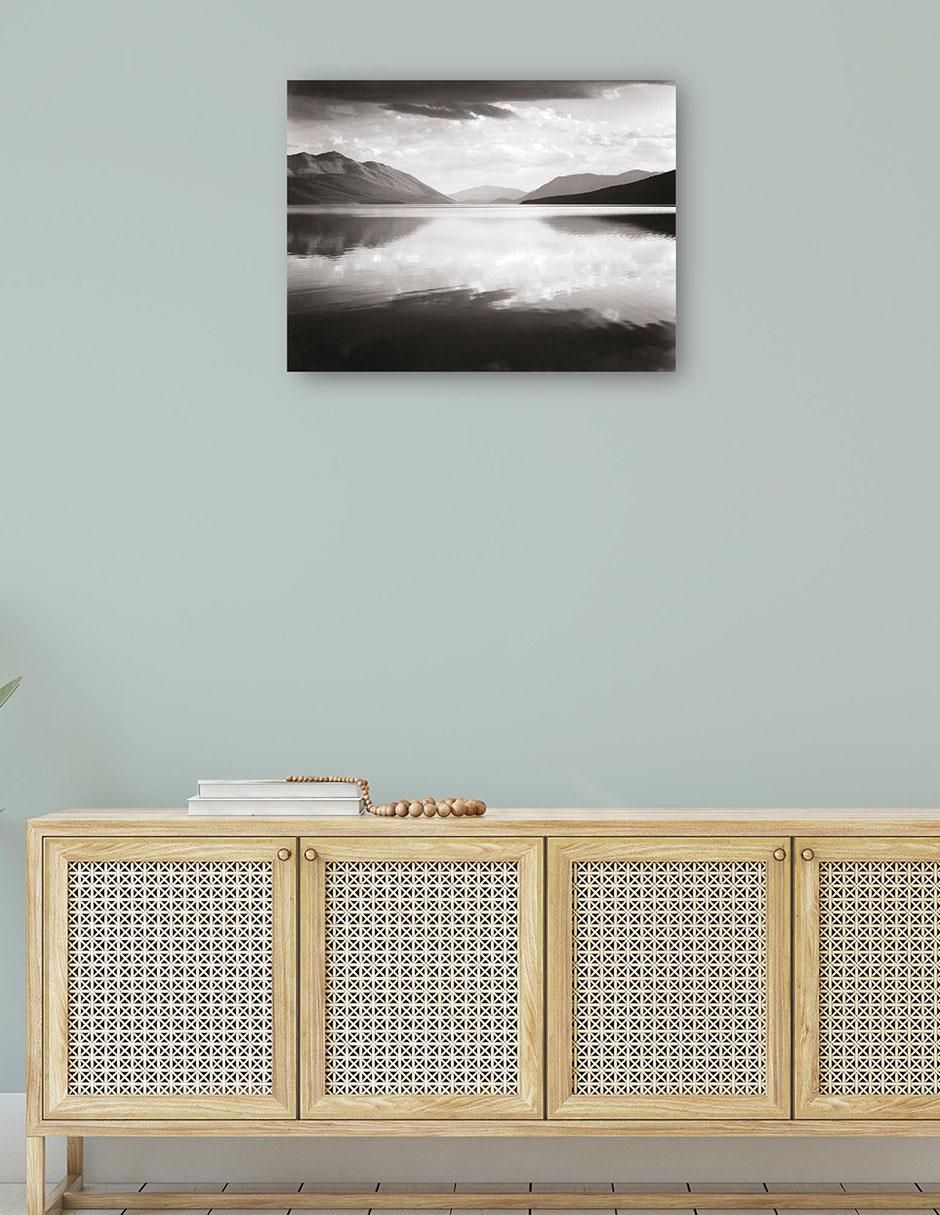 Foto 5 pulgar | Cuadro Decorativo - Por La Tarde, Lago Mcdonald, Parque Nacional Glacier- Ansel Adams - Religión - 77x102 - Fine Art Tj