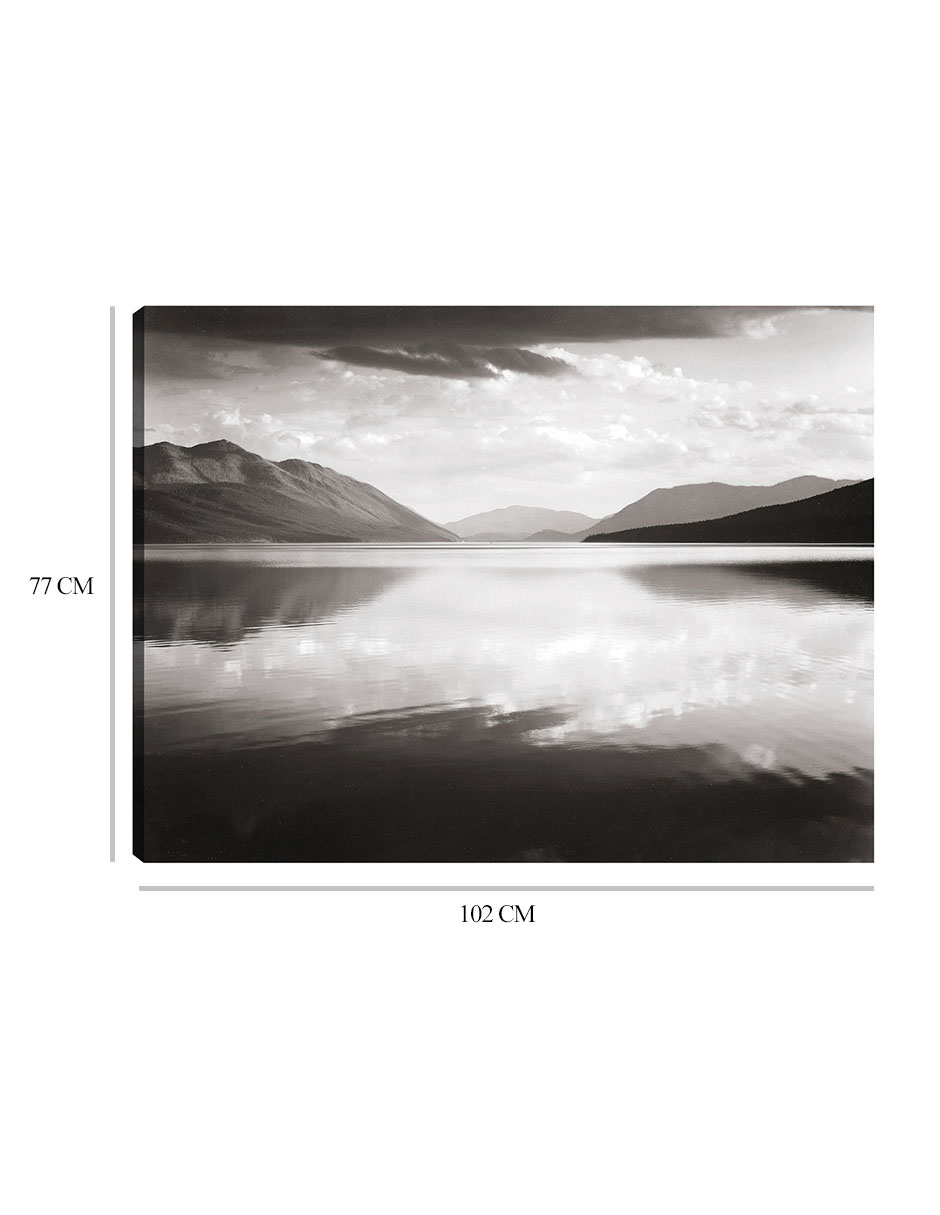 Foto 7 pulgar | Cuadro Decorativo - Por La Tarde, Lago Mcdonald, Parque Nacional Glacier- Ansel Adams - Religión - 77x102 - Fine Art Tj