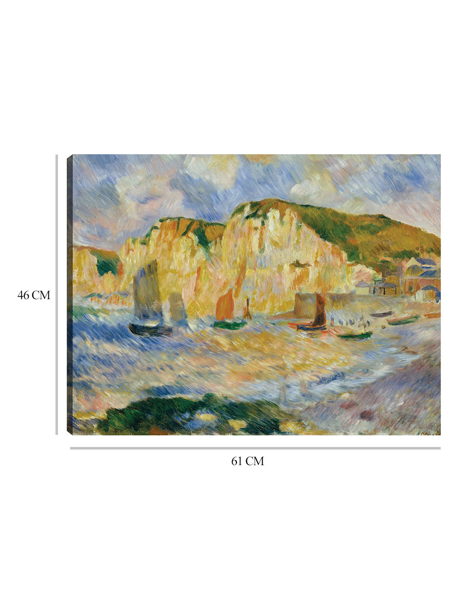 Foto 7 pulgar | Cuadro Decorativo - Mar Y Acantilados (hacia 1885)- Pierre-auguste Renoir  - Religión - 46x61 - Impresión En