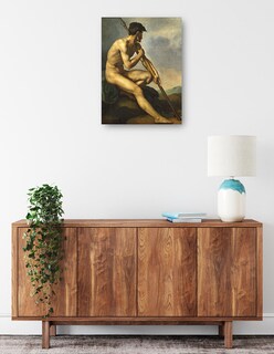 Foto 2 | Cuadro Decorativo - Guerrero Desnudo Con Lanza C. 1816- Théodore Gericault - Fotografía - 69x92 -impresión En