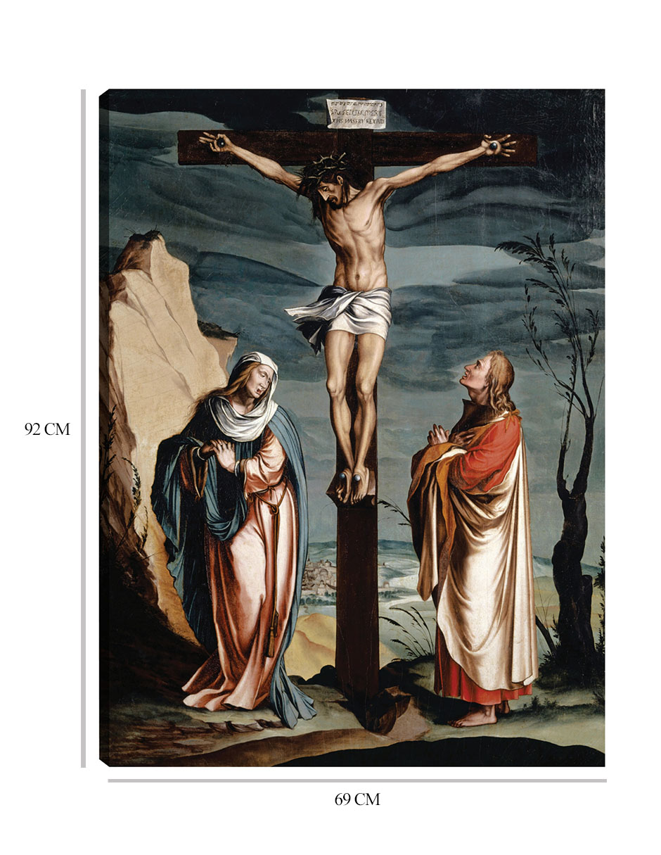 Foto 6 | Cuadro Decorativo - Cristo En La Cruz Entre La Virgen Y San Juan (1560)- Jacob Clauser Workshop - Religión - 69