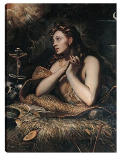 Foto 1 | Cuadro Decorativo - Magdalena Penitente (entre 1598 Y 1602)- Jacopo Tintoretto - Religión - 28x36 - Fine Art Tj