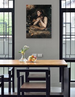 Foto 4 | Cuadro Decorativo - Magdalena Penitente (entre 1598 Y 1602)- Jacopo Tintoretto - Religión - 28x36 - Fine Art Tj