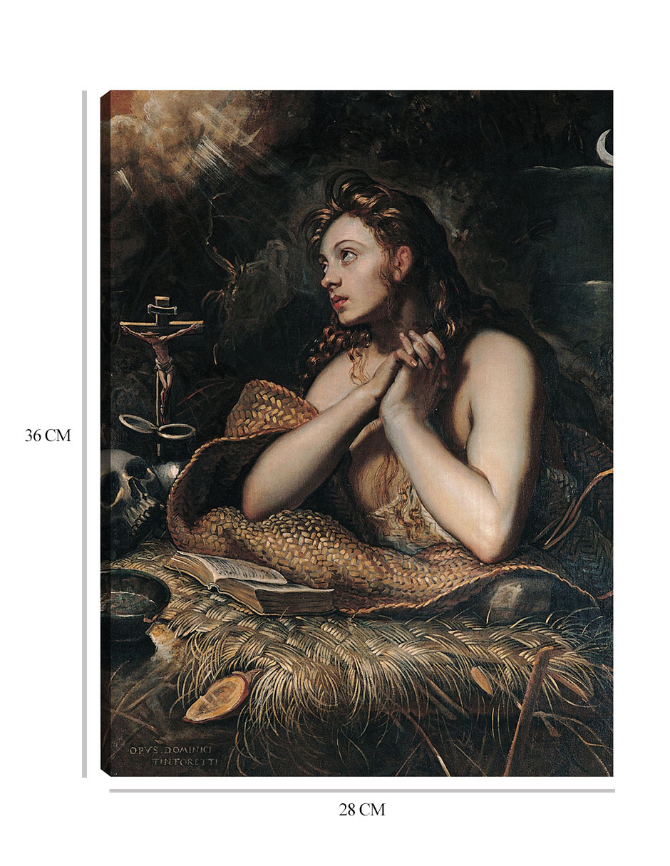 Foto 6 | Cuadro Decorativo - Magdalena Penitente (entre 1598 Y 1602)- Jacopo Tintoretto - Religión - 28x36 - Fine Art Tj
