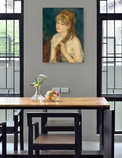 Foto 4 | Cuadro Decorativo - Mujer Joven Trenzando Su Cabello- Pierre-auguste Renoir - Fotografía - 46x61-impresión En