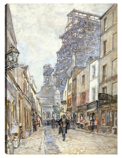 Foto 1 | Cuadro Decorativo - Calle Del Caballero De La Barre, Con El Sacré-cœur En Construcción (1899)-frédéric Houb