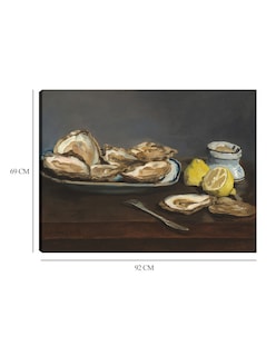 Foto 6 | Cuadro Decorativo - Ostras 1862- Edouard Manet - Fotografía - 69x92 - Impresión En Lienzo - Fine Art Tj