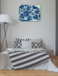 Foto 3 | Cuadro Decorativo - Grabado En Madera Original Vintage Japonés -azul- Taguchi Tomoki - Abstracto - 77x102 - Fine Art Tj