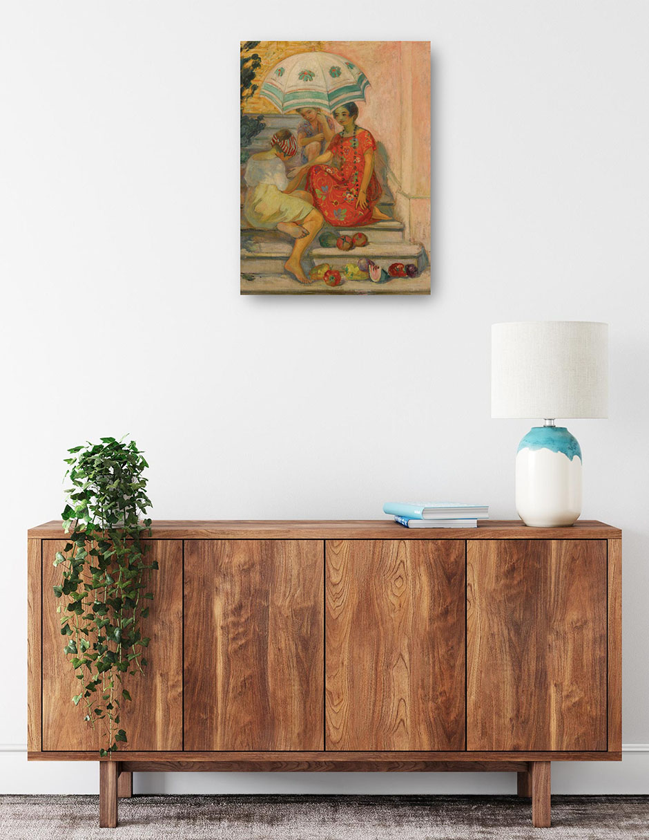 Foto 2 | Cuadro Decorativo - El Diseño De Buena Aventura, Sainte-maxime (1914)- Henri Lebasque - Fotografía - 69x92 - Fine Art