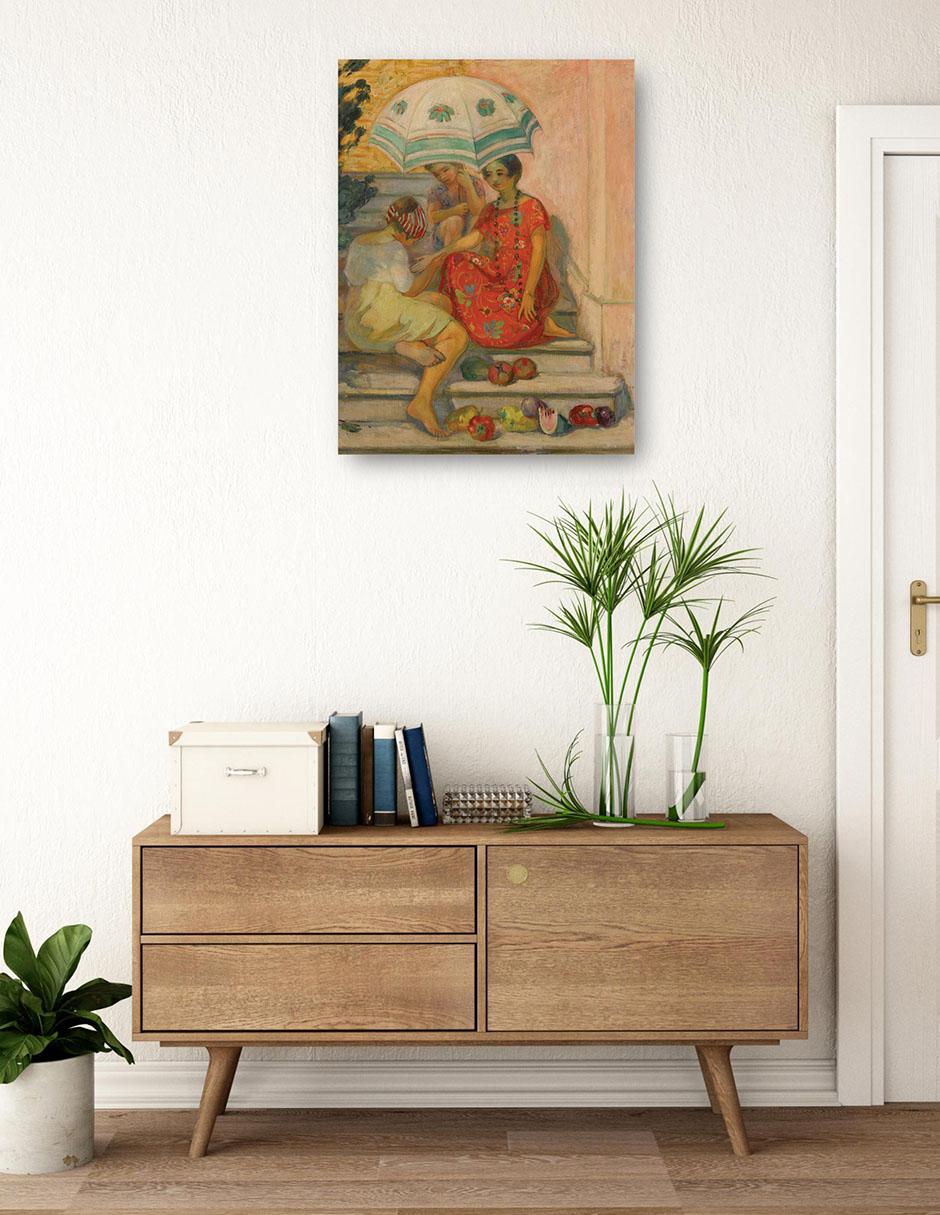 Foto 4 pulgar | Cuadro Decorativo - El Diseño De Buena Aventura, Sainte-maxime (1914)- Henri Lebasque - Fotografía - 69x92 - Fine Art
