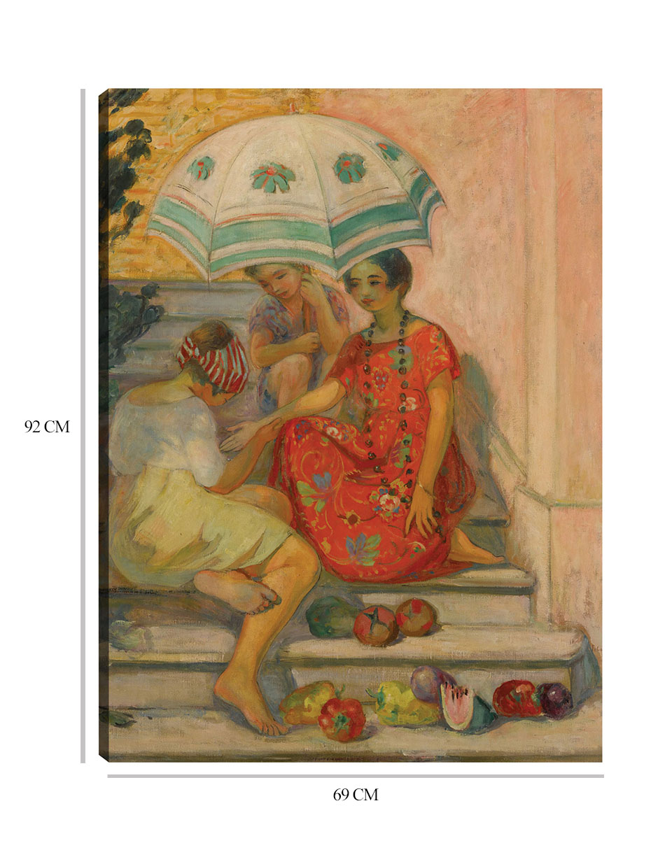 Foto 7 pulgar | Cuadro Decorativo - El Diseño De Buena Aventura, Sainte-maxime (1914)- Henri Lebasque - Fotografía - 69x92 - Fine Art