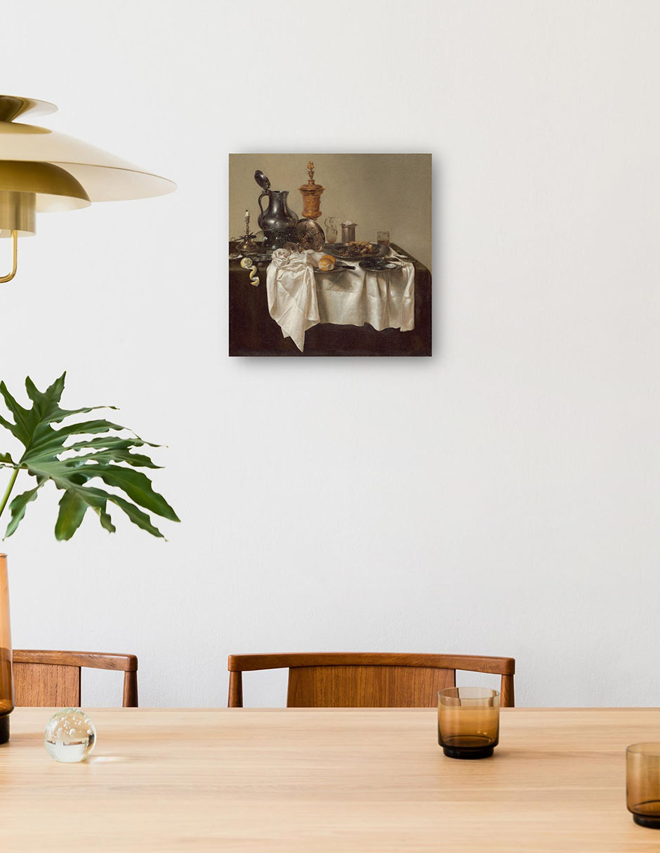 Foto 4 | Cuadro Decorativo - Pieza De Banquete Con Pastel De Carne Picada, 1635- Willem Claesz Heda - Fotografía - 31x31 -