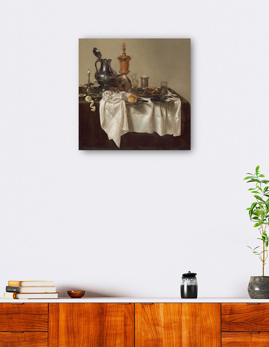 Foto 6 pulgar | Cuadro Decorativo - Pieza De Banquete Con Pastel De Carne Picada, 1635- Willem Claesz Heda - Fotografía - 31x31 -