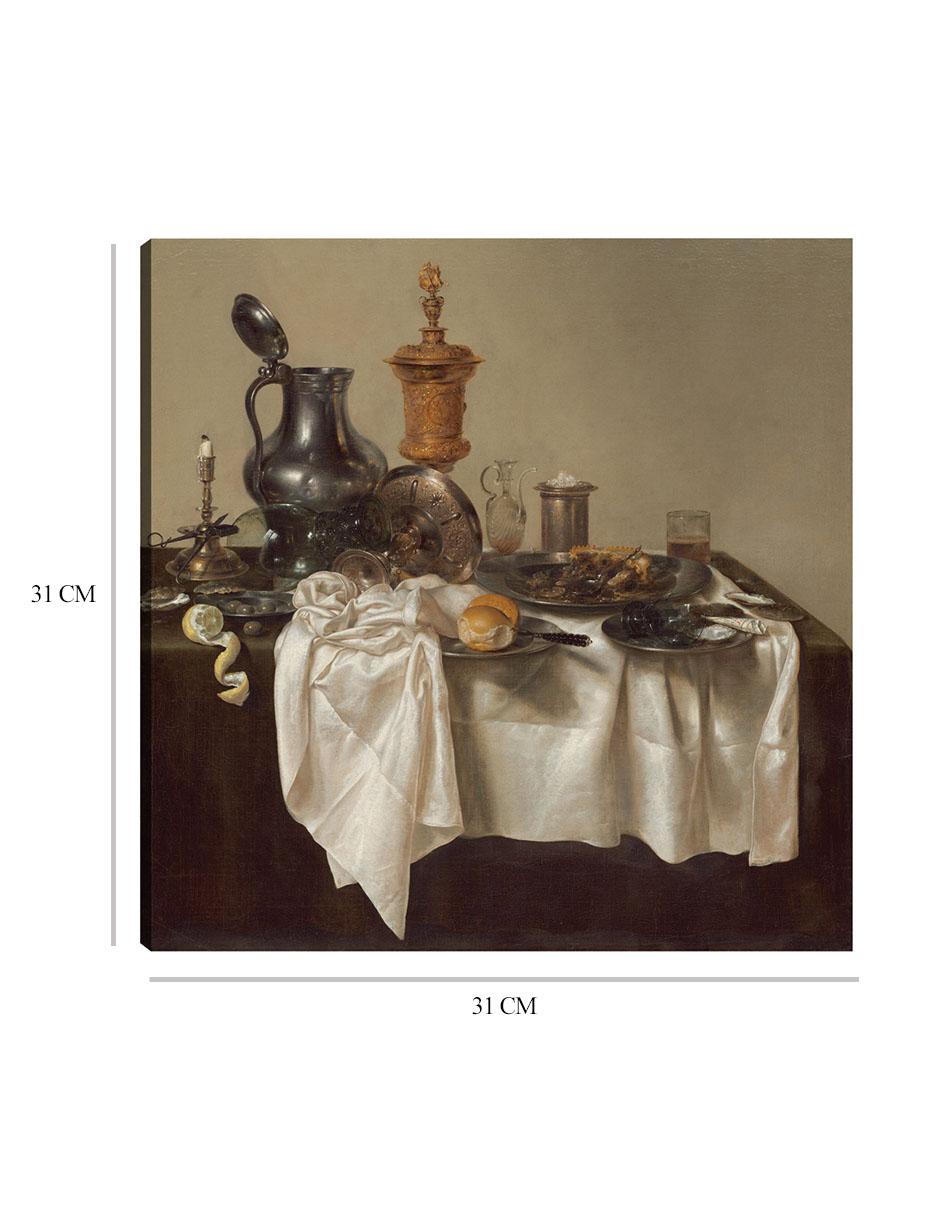Foto 7 pulgar | Cuadro Decorativo - Pieza De Banquete Con Pastel De Carne Picada, 1635- Willem Claesz Heda - Fotografía - 31x31 -
