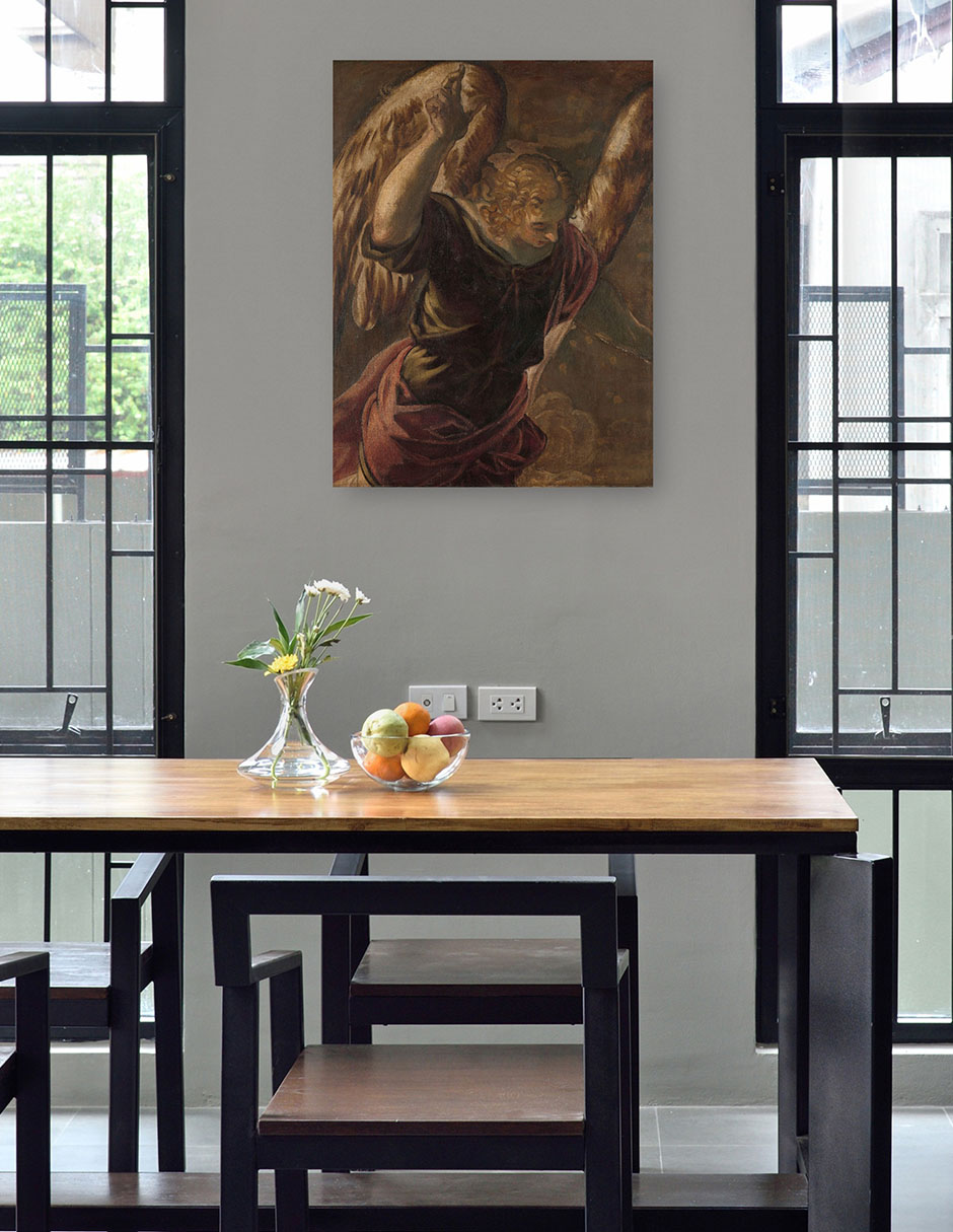 Foto 5 pulgar | Cuadro Decorativo - Ángel De La Anunciación A La Virgen (1560 - 1585)- Jacopo Tintoretto - Religión - 46x61 - Fine A