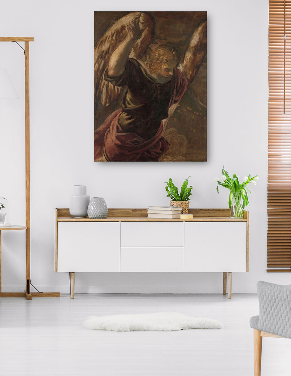 Foto 6 pulgar | Cuadro Decorativo - Ángel De La Anunciación A La Virgen (1560 - 1585)- Jacopo Tintoretto - Religión - 46x61 - Fine A