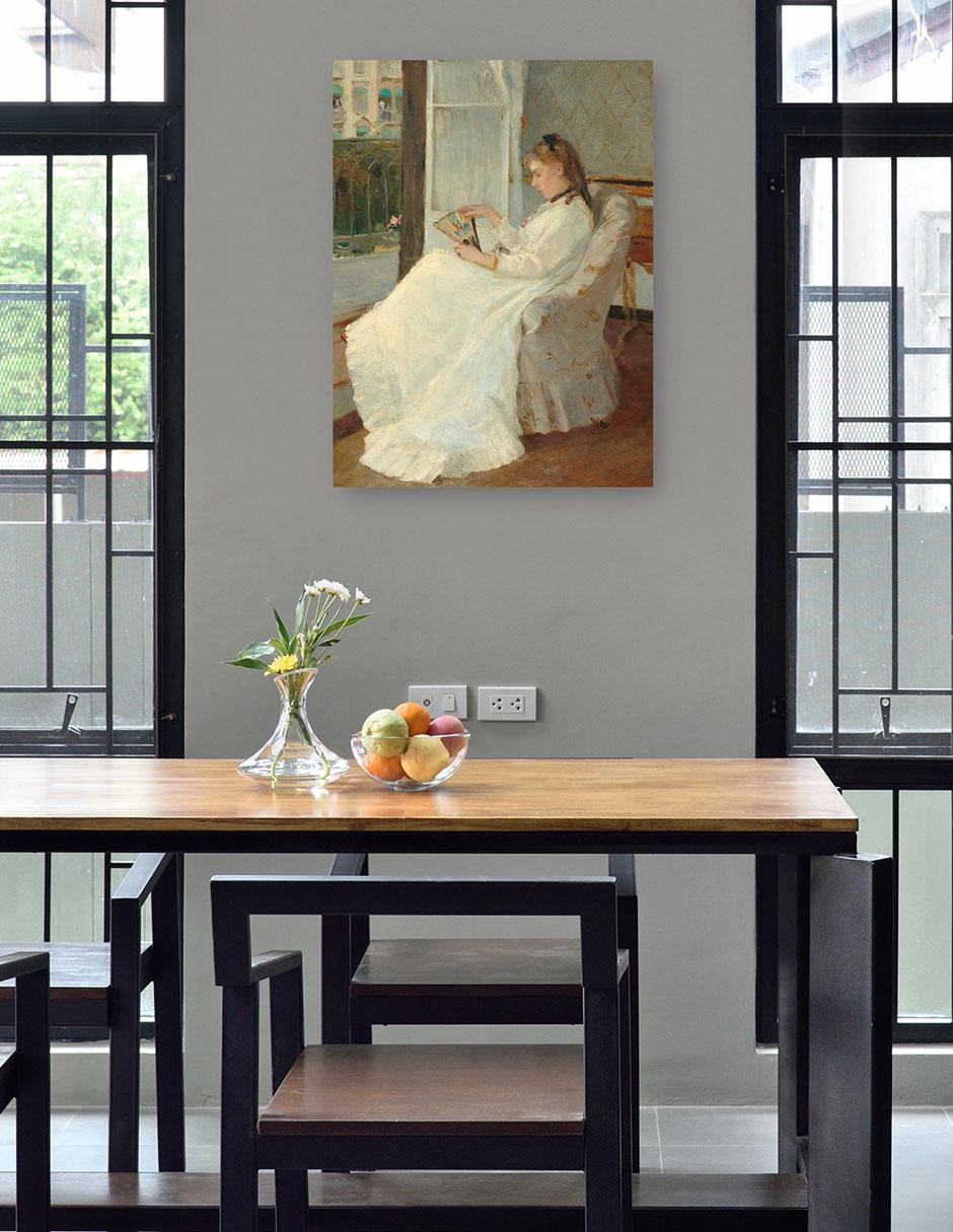 Foto 5 pulgar | Cuadro Decorativo - La Hermana Del Artista En Una Ventana- Berthe Morisot - Fotografía - 69x92 - Impresión En