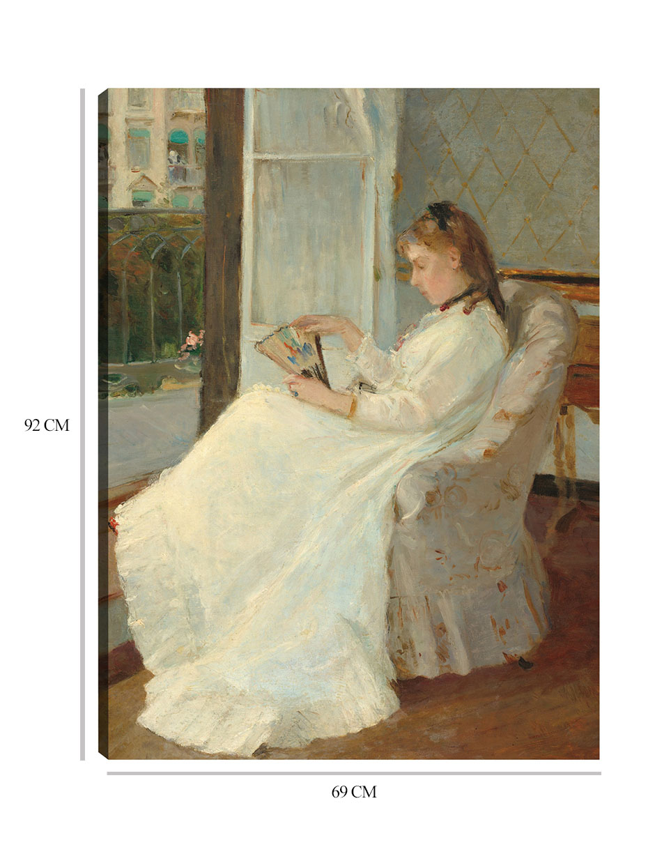 Foto 7 pulgar | Cuadro Decorativo - La Hermana Del Artista En Una Ventana- Berthe Morisot - Fotografía - 69x92 - Impresión En