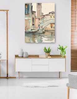 Foto 5 | Cuadro Decorativo - Un Puente Y Campanario, Venecia (1902-1904)- John Singer Sargent - Ciudades - 46x61 - Fine Art Tj