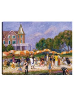 Foto 1 | Cuadro Decorativo - Sombrillas De Playa En Blue Point (ca. 1915)- William James Glackens - Religión - 28x36 - Fine Art
