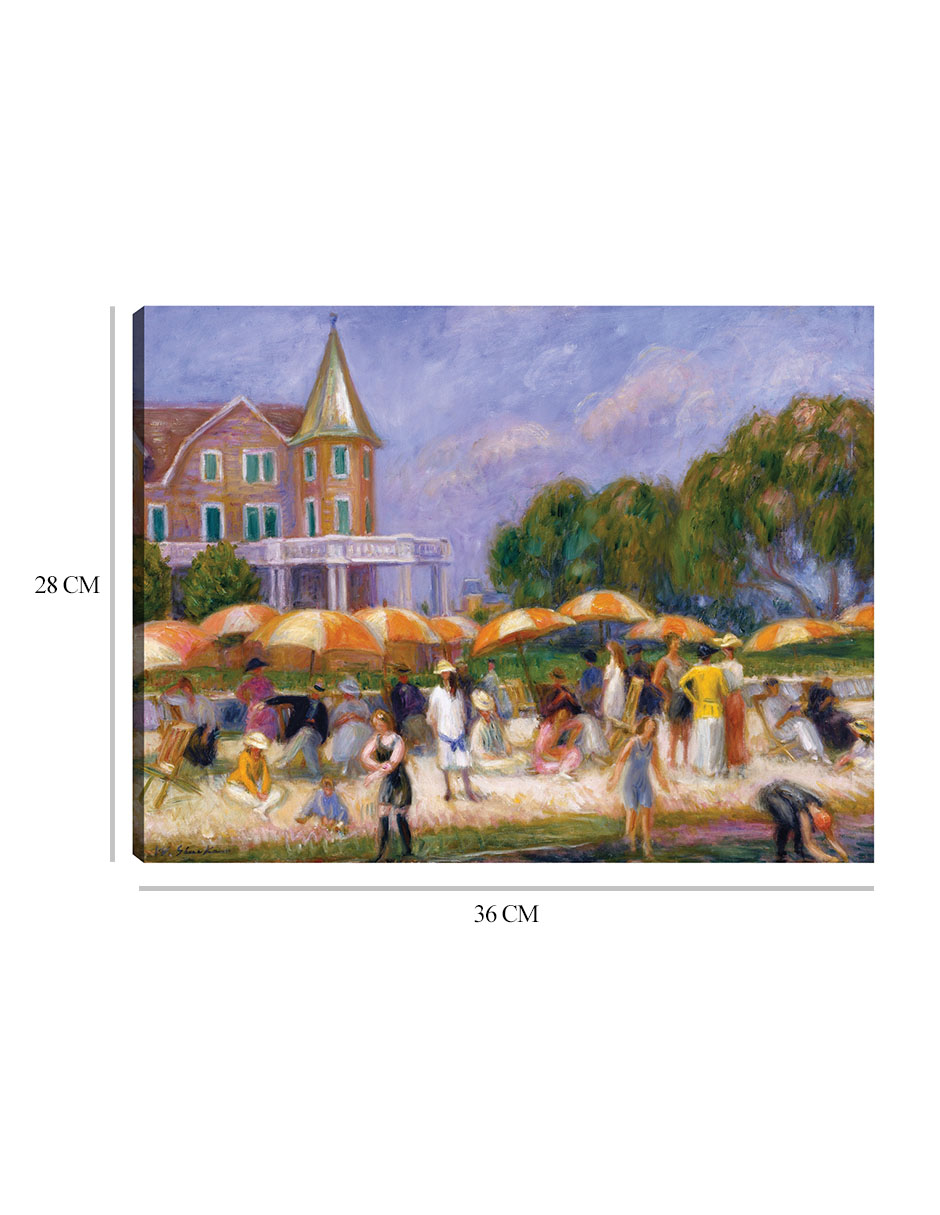 Foto 6 | Cuadro Decorativo - Sombrillas De Playa En Blue Point (ca. 1915)- William James Glackens - Religión - 28x36 - Fine Art
