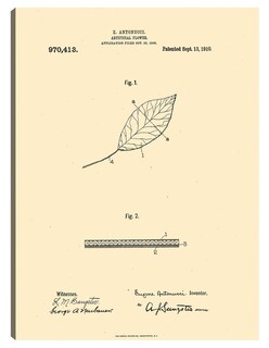Foto 1 | Cuadro Decorativo - Flor Artificial Patentada, Inventor: William A. Warner - National Archives - Frases - 77x102 -