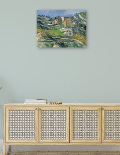 Foto 4 | Cuadro Decorativo - Casas En Provenza – El Valle De Riaux Cerca De L’estaque (c. 1883)- Paul Cézanne - 46x61 - Fi