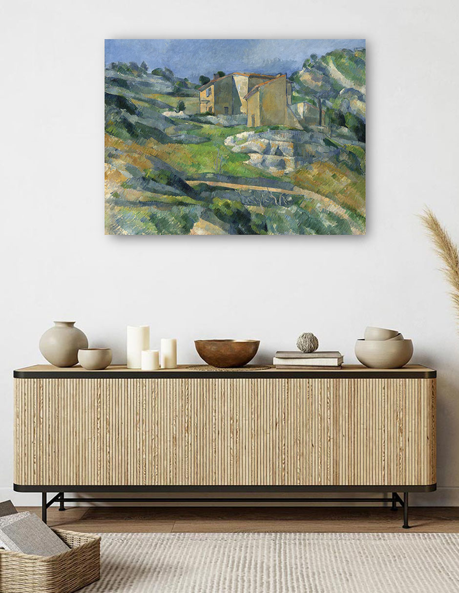 Foto 6 pulgar | Cuadro Decorativo - Casas En Provenza – El Valle De Riaux Cerca De L’estaque (c. 1883)- Paul Cézanne - 46x61 - Fi