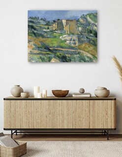 Foto 5 | Cuadro Decorativo - Casas En Provenza – El Valle De Riaux Cerca De L’estaque (c. 1883)- Paul Cézanne - 46x61 - Fi