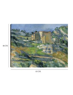 Foto 6 | Cuadro Decorativo - Casas En Provenza – El Valle De Riaux Cerca De L’estaque (c. 1883)- Paul Cézanne - 46x61 - Fi
