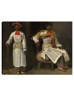 Foto 1 | Cuadro Decorativo - Dos Estudios De Un Indio De Calcuta, Sentado Y De Pie C. 1823/1824- Eugène Delacroix - 46x61