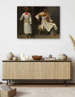 Foto 5 | Cuadro Decorativo - Dos Estudios De Un Indio De Calcuta, Sentado Y De Pie C. 1823/1824- Eugène Delacroix - 46x61
