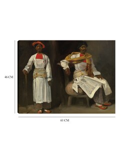 Foto 6 | Cuadro Decorativo - Dos Estudios De Un Indio De Calcuta, Sentado Y De Pie C. 1823/1824- Eugène Delacroix - 46x61