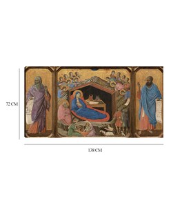 Foto 6 | Cuadro Decorativo - La Natividad Con Los Profetas Isaías Y Ezequiel, 1308-1311- Duccio Di Buoninsegna - 72x138 - Fi