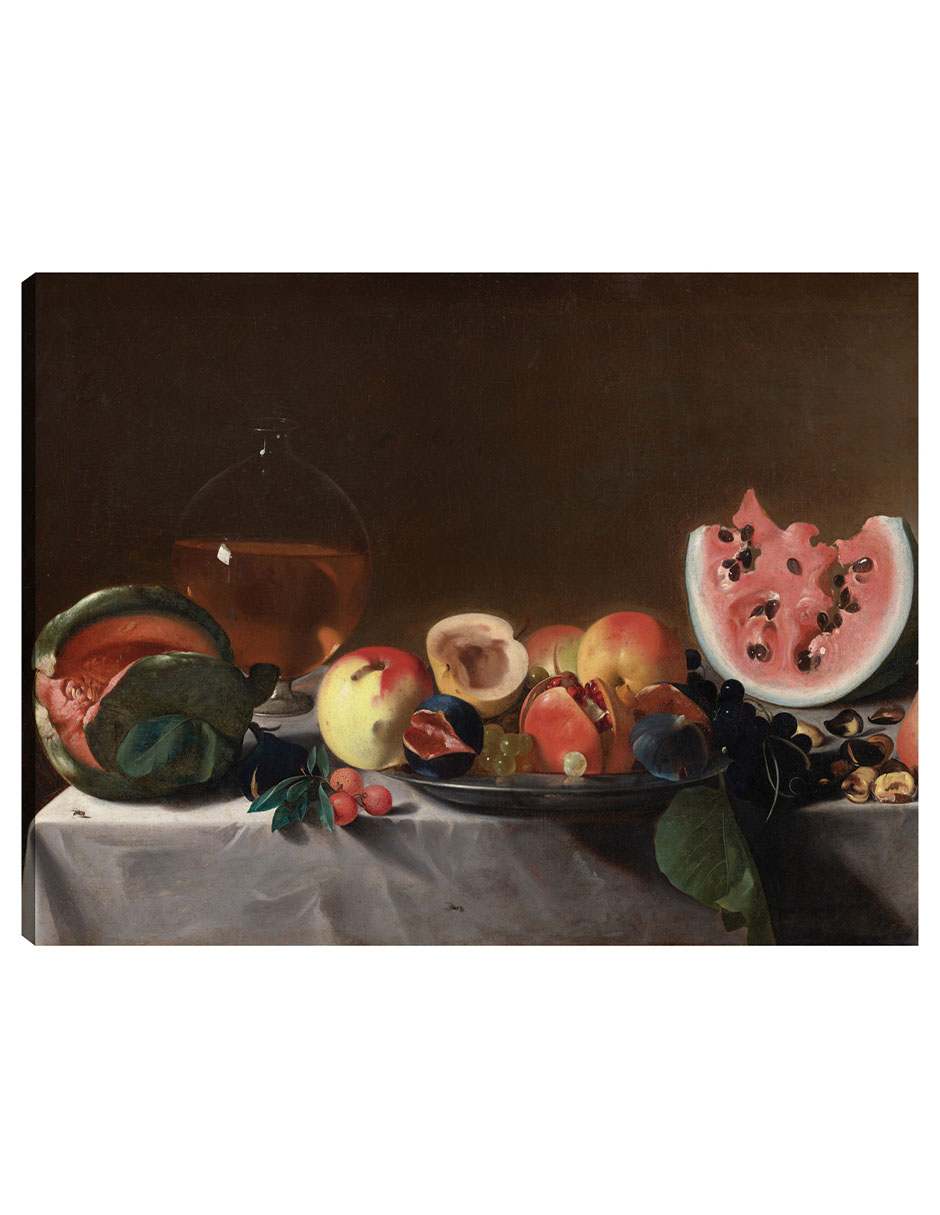 Foto 2 pulgar | Cuadro Decorativo - Naturaleza Muerta Con Fruta Y Garrafa, C. 1610/1620- Pensionante Del Saraceni - 69x92 - Fine Art Tj