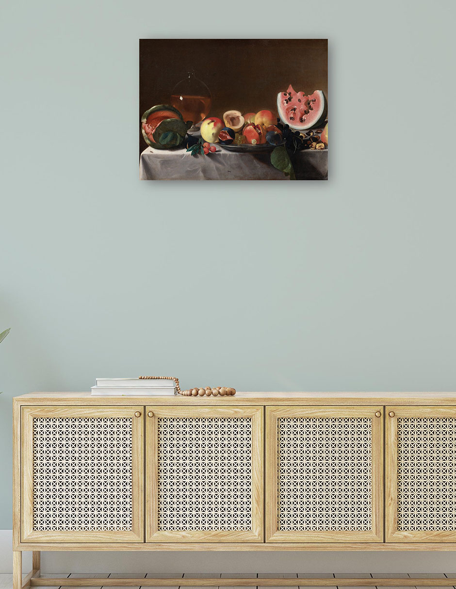 Foto 4 | Cuadro Decorativo - Naturaleza Muerta Con Fruta Y Garrafa, C. 1610/1620- Pensionante Del Saraceni - 69x92 - Fine Art Tj