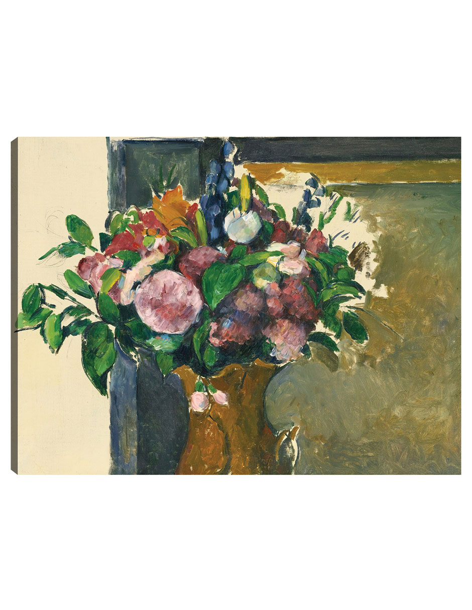 Foto 2 pulgar | Cuadro Decorativo - Fleurs Dans Un Vase Rouge (hacia 1880-81)- Paul Cézanne - Religión - 28x36 - Impresión En