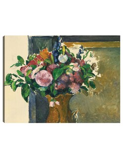 Foto 1 | Cuadro Decorativo - Fleurs Dans Un Vase Rouge (hacia 1880-81)- Paul Cézanne - Religión - 28x36 - Impresión En