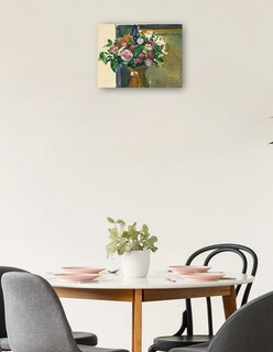Foto 2 | Cuadro Decorativo - Fleurs Dans Un Vase Rouge (hacia 1880-81)- Paul Cézanne - Religión - 28x36 - Impresión En