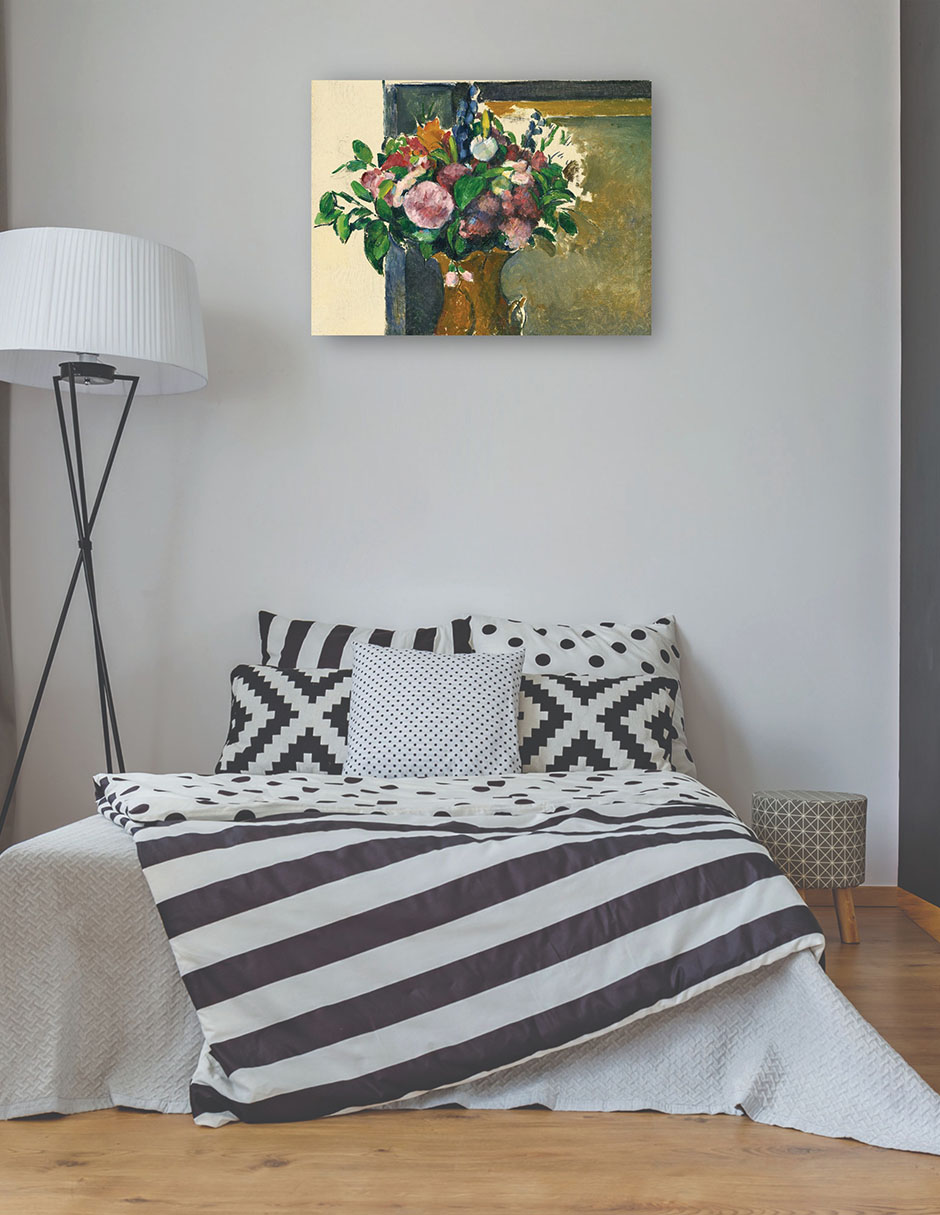 Foto 4 pulgar | Cuadro Decorativo - Fleurs Dans Un Vase Rouge (hacia 1880-81)- Paul Cézanne - Religión - 28x36 - Impresión En