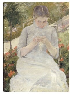 Foto 1 | Cuadro Decorativo - La Muchacha Del Jardín (entre 1880 Y 1882)- Mary Cassatt - Fotografía - 69x92 - Fine Art Tj