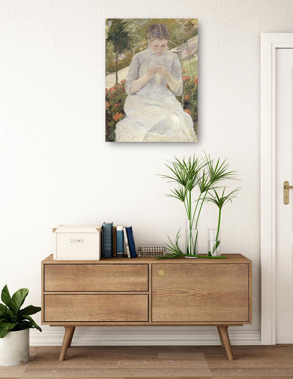 Foto 4 pulgar | Cuadro Decorativo - La Muchacha Del Jardín (entre 1880 Y 1882)- Mary Cassatt - Fotografía - 69x92 - Fine Art Tj