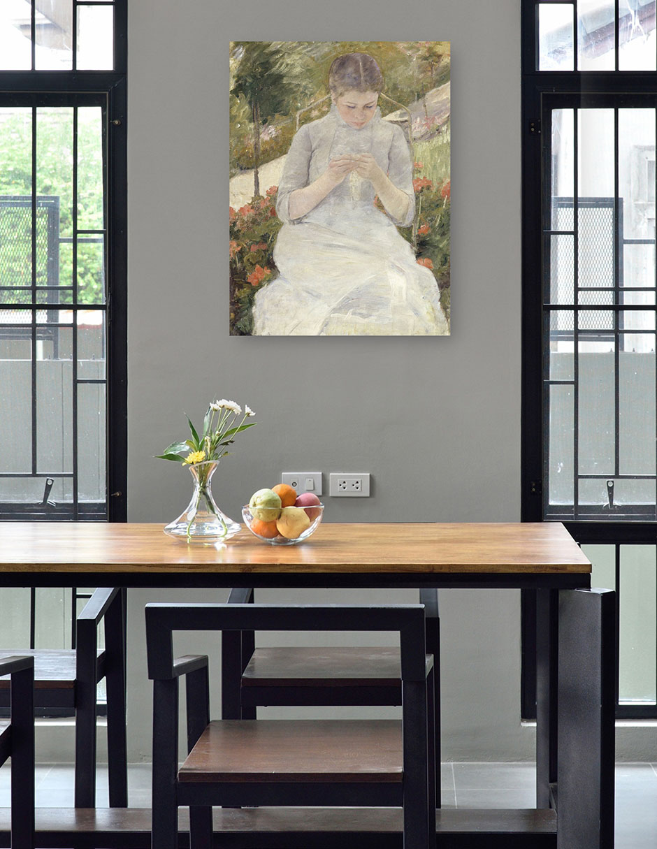 Foto 5 pulgar | Cuadro Decorativo - La Muchacha Del Jardín (entre 1880 Y 1882)- Mary Cassatt - Fotografía - 69x92 - Fine Art Tj