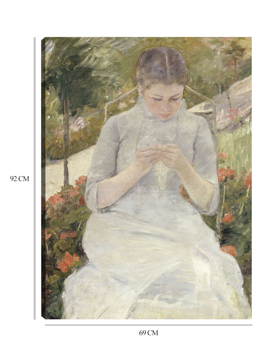Foto 7 pulgar | Cuadro Decorativo - La Muchacha Del Jardín (entre 1880 Y 1882)- Mary Cassatt - Fotografía - 69x92 - Fine Art Tj