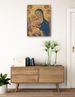 Foto 3 | Cuadro Decorativo - La Virgen Y El Niño Con San Jerónimo, San Bernardino Y Ángeles,- Sano Di Pietro - 69x92 - Fine A