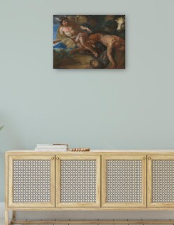 Foto 4 | Cuadro Decorativo - Mercurio Rescata Al Io Disfrazado Después De Decapitar - Johann Michael Rottmayr - 28x36 - Fine A