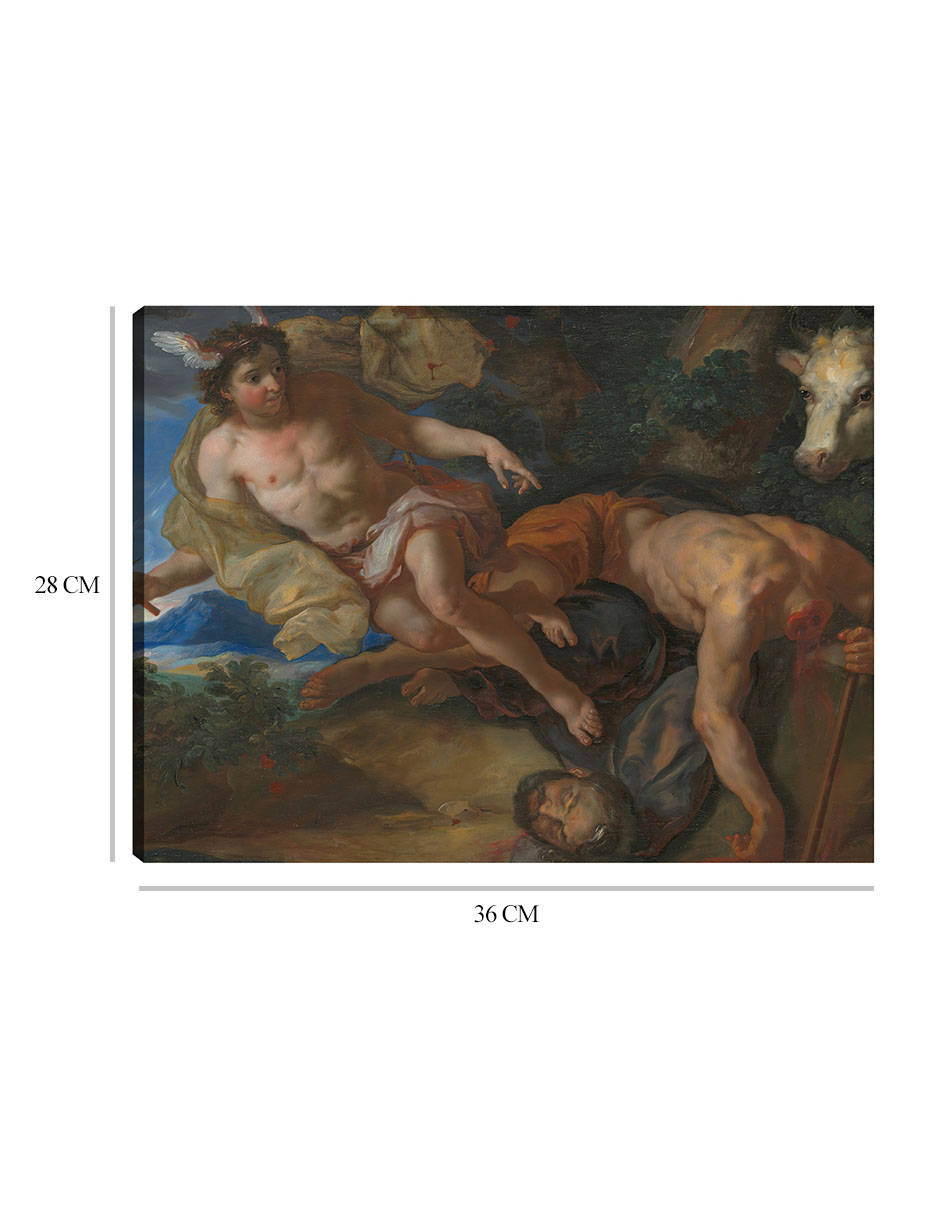 Foto 7 pulgar | Cuadro Decorativo - Mercurio Rescata Al Io Disfrazado Después De Decapitar - Johann Michael Rottmayr - 28x36 - Fine A
